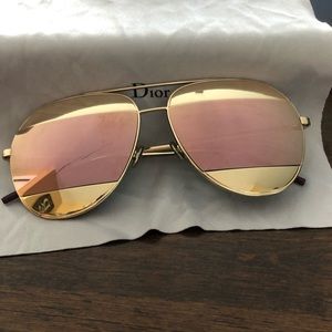 Dior Rose Gold Sunglasses